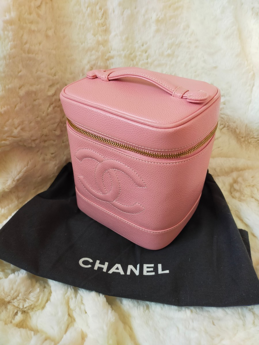 最終値下げ CHANEL シャネル バニティ バッグ キャビアスキン ピンク ...