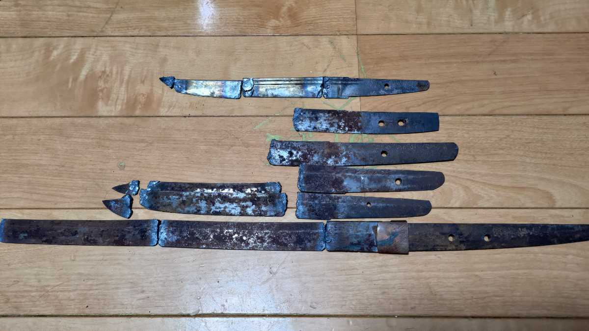 残欠 古刀 新刀 銘 来國光 因州住兼先 相模國住人廣光 雲州住吉信 源包