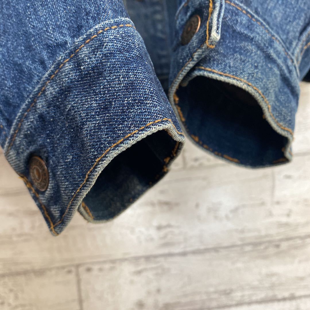 70's 71205 46 リーバイス ヴィンテージ デニムジャケット USA製 Levi''s 70505 ロング丈タイプ ビッグサイズ 状態◯