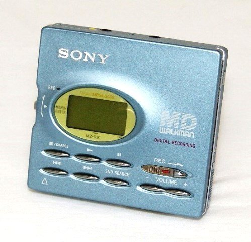 SONY ソニー MZ-R91-L ブルー ポータブルMDレコーダー MDLP非対応