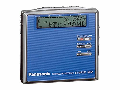 Panasonic パナソニック SJ-MR230-A ブルー ポータブルMDレコーダー