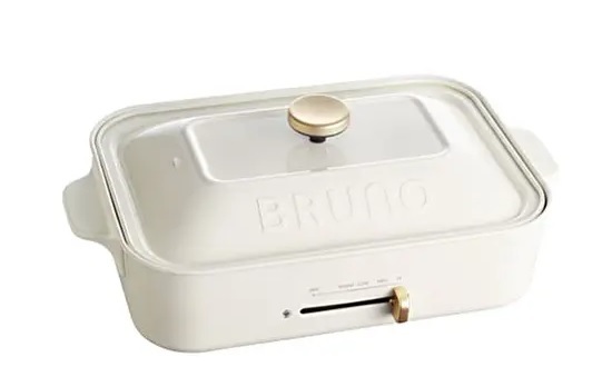 BRUNO ブルーノ コンパクト ホットプレート ホワイト(ホットプレート 