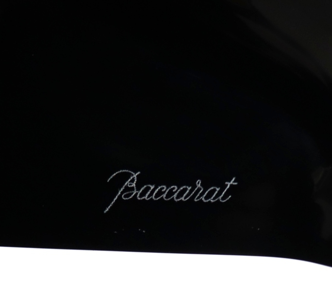 バカラ (BACCARAT) 稀少 大型作品 ブラッククリスタルガラス製 ラブラドール 18.5cm!! 1kg! 犬 フィギュリン 黒 オブジェ 置物 ドッグ 猫の画像9