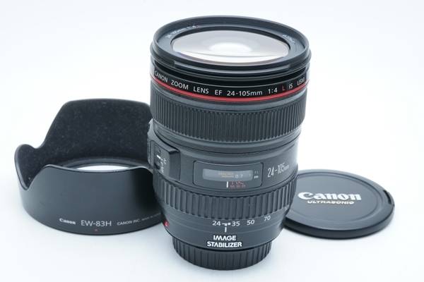 フジヤカメラ】難有り品 Canon EF24-105mm F4L IS USM (専用フード付き