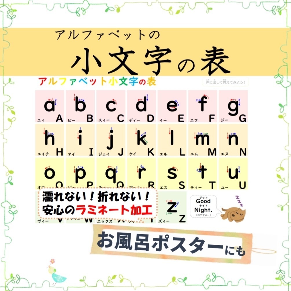 Paypayフリマ アルファベット小文字の表 書き順 読みがな付き お風呂ポスターにも 知育玩具 クロスステッチ Paypayフリマ アルファベット小文字の表 書き順 読みがな付き お風呂ポスターにも 知育玩具 クロスステッチ