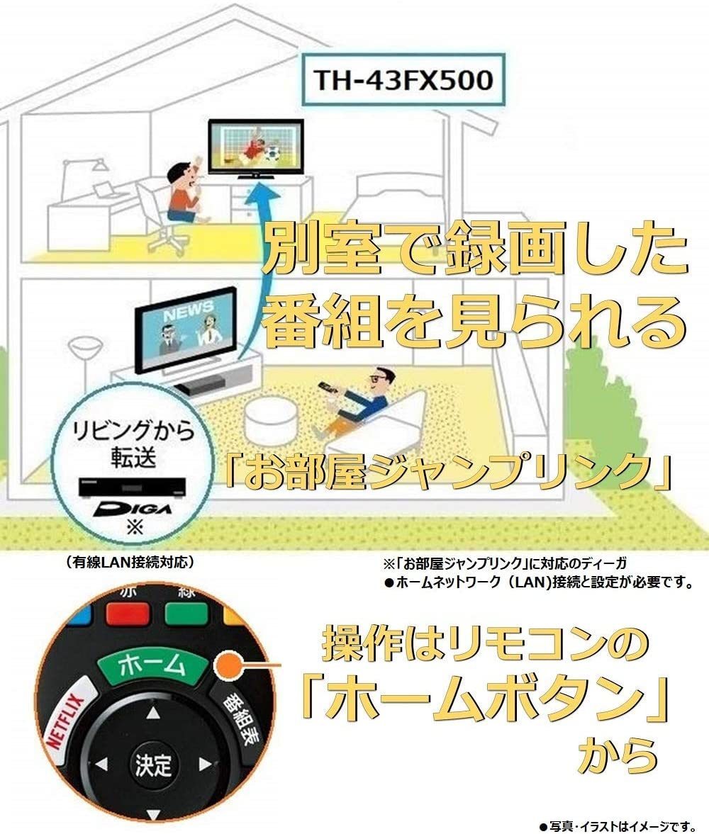 パナソニック 49V型 4K液晶テレビ hulu ブラウザ機能 netflix TH