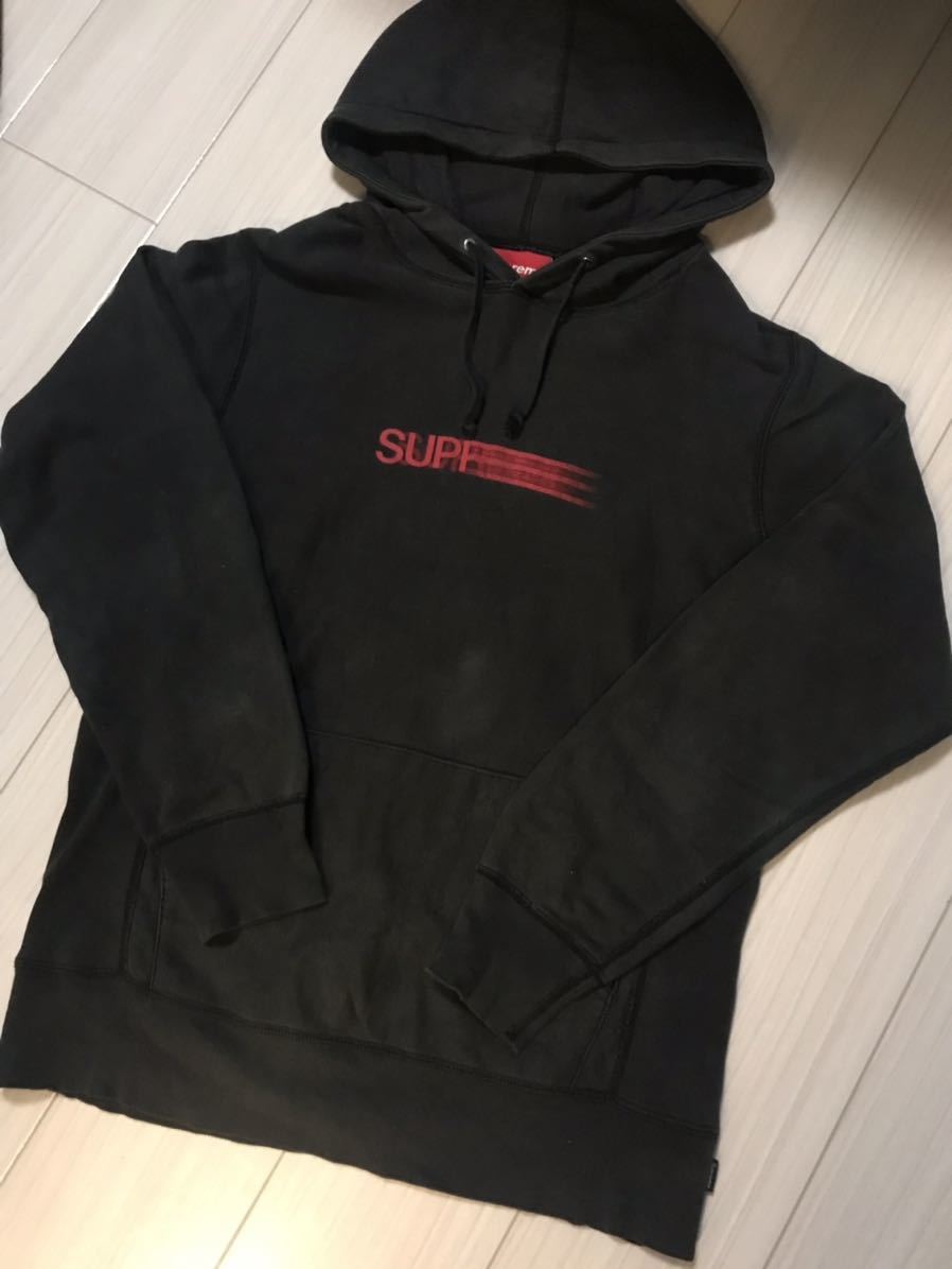Supreme Motion Logo Hooded Sweatshirt S ブラック シュプリーム フーディー パーカー_画像2