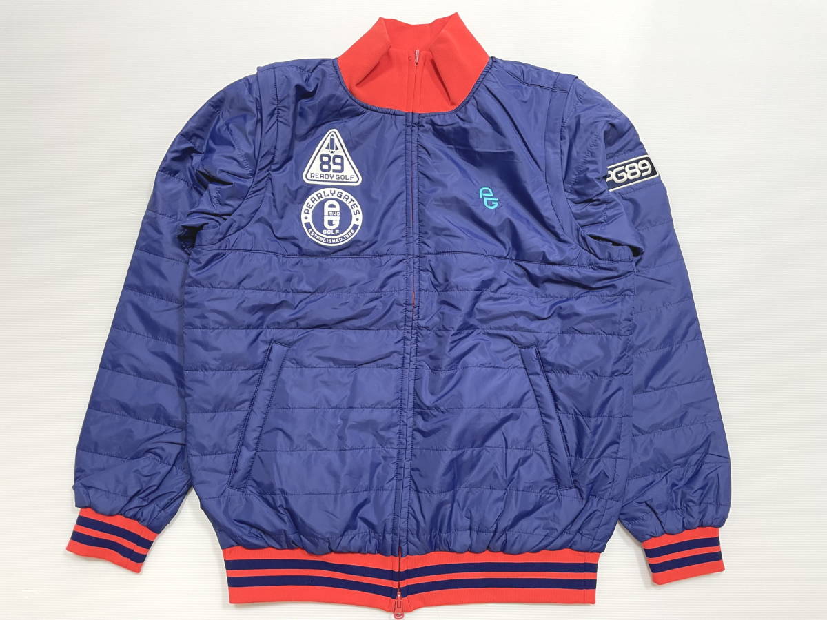 美品 正規品 パーリーゲイツ PEARLY GATES 2WAY リバーシブル ブルゾン
