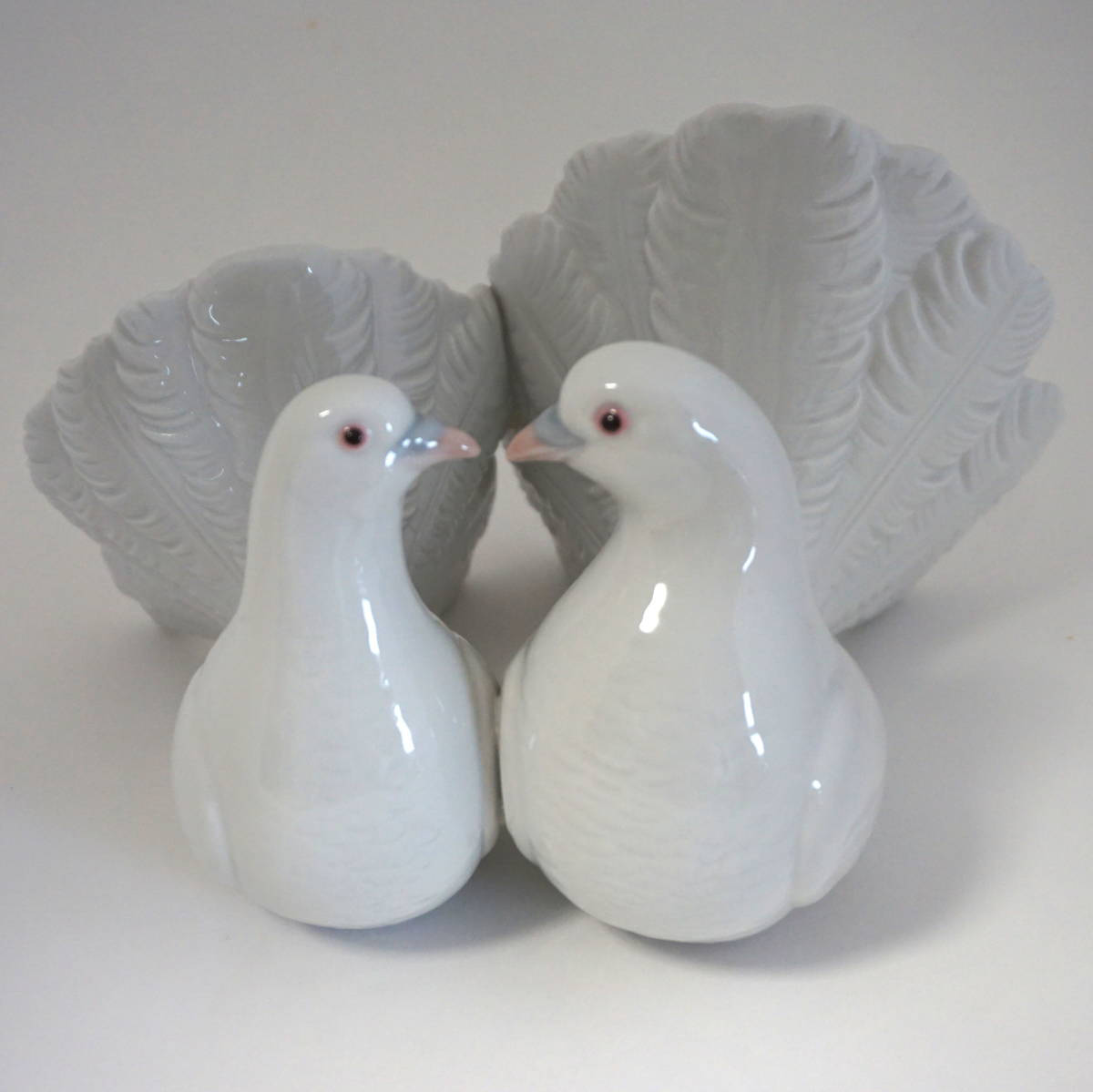 管理B62】 即決価格 美品 リヤドロ LLADRO 鳩 ハト ラブバード 鳥