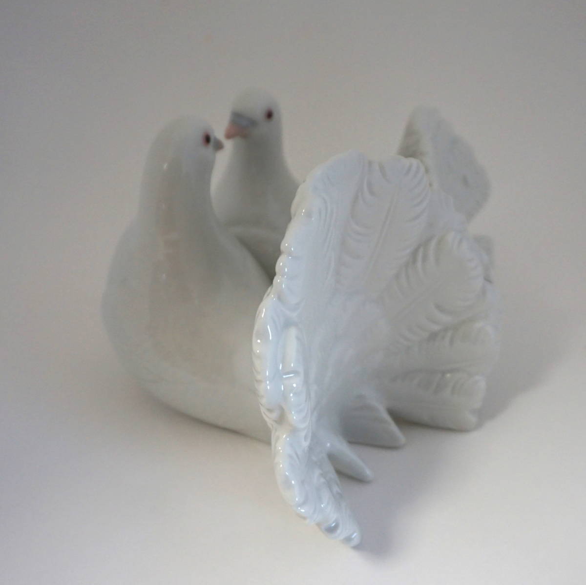 管理B62】 即決価格 美品 リヤドロ LLADRO 鳩 ハト ラブバード 鳥