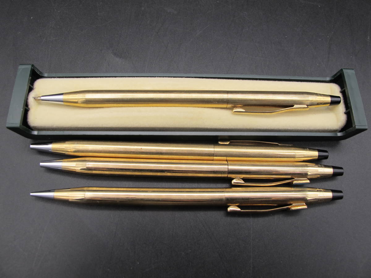 CROSS クロス ボールペン シャープペンシル 18KT GOLD FILLED他、8本