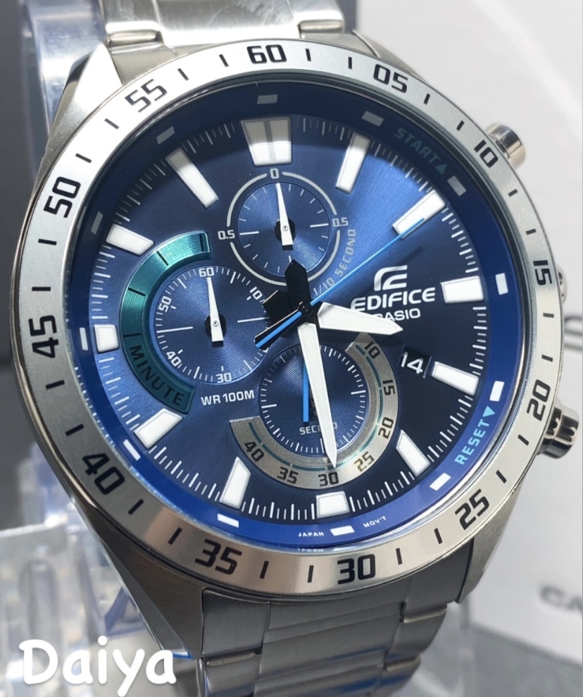 新品 2021年新作入荷 CASIO カシオ 正規品 EDIFICE エディフィス 多機能腕時計 ブルー EFV-620D-2A シルバー 最大58%OFFクーポン アナログ腕時計 10気圧防水 クロノグラフ