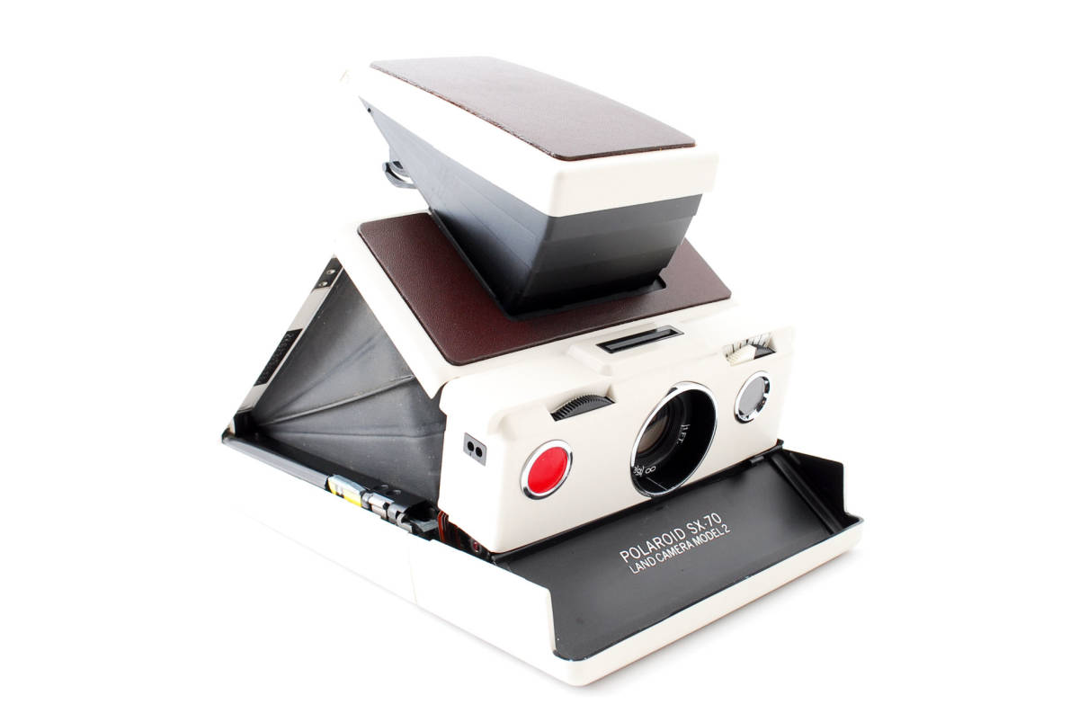 ☆美品 動作正常☆ Polaroid SX-70 MODEL 2 ホワイト こげ茶 LAND