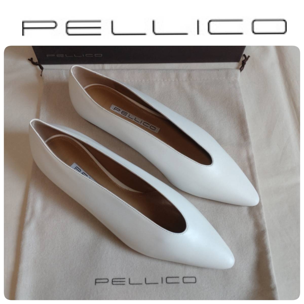 定価57,200円 新品 PELLICO ペリーコ 新型 NEW SOFT POINTED DEEP CUT