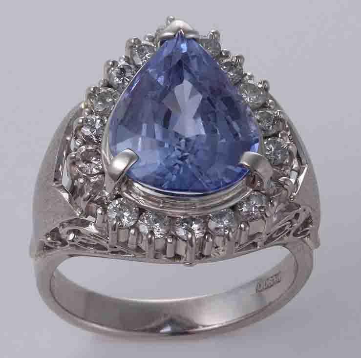 ☆美色サファイア5.66ct+ダイア0.97ctのPt900製12号リング・11.1g/IP-5190_画像4