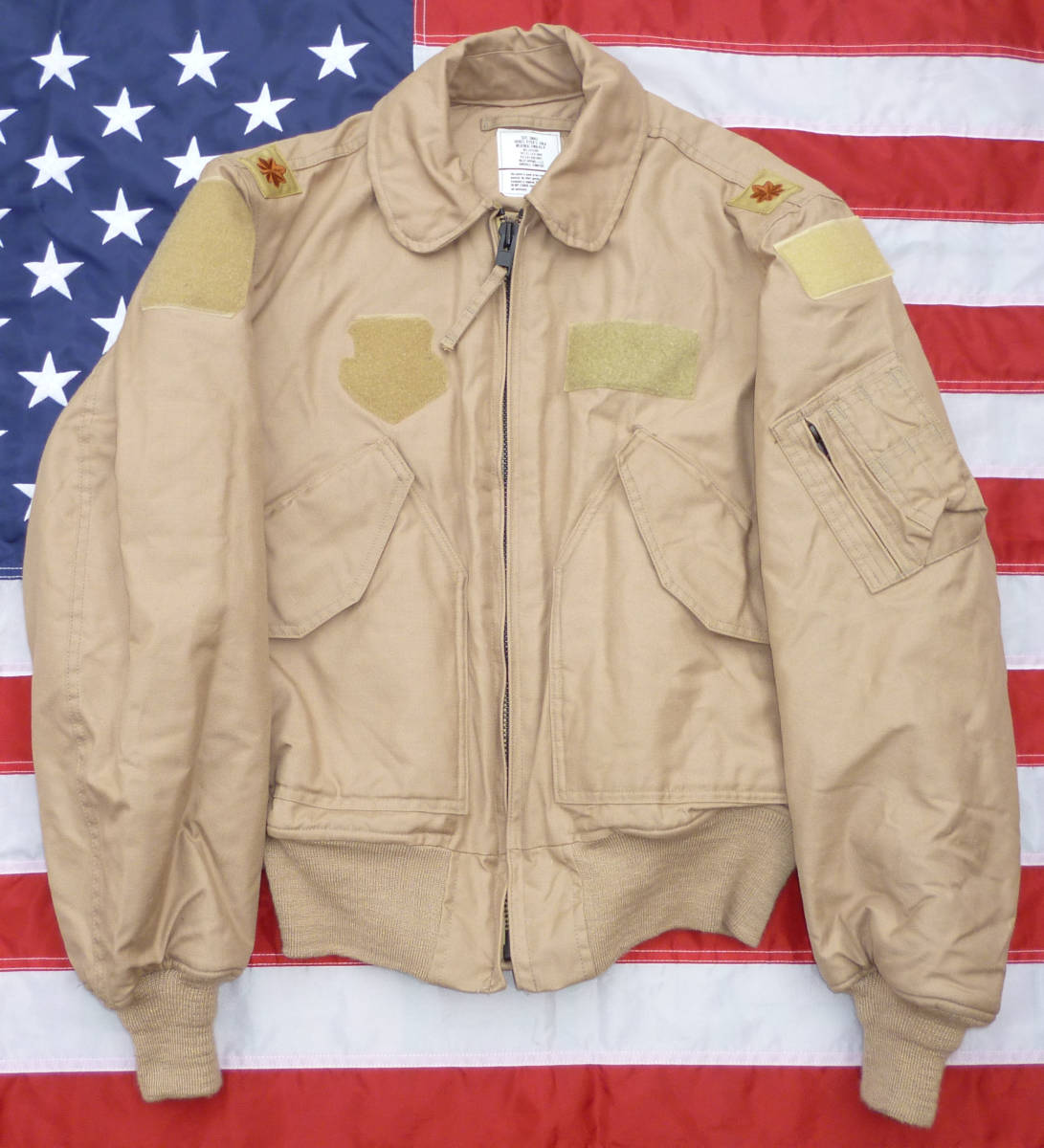 □実物 ノボロイド 艶消しマット仕様 CWU-45/P フライトジャケット TAN