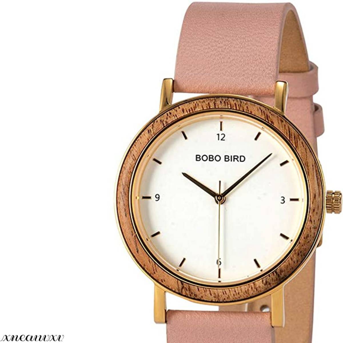 おしゃれな 木製腕時計 クオーツ レディース ピンク 軽量 防水 カジュアル 時計 ウッド モダン クラシック アナログ おしゃれ 女性