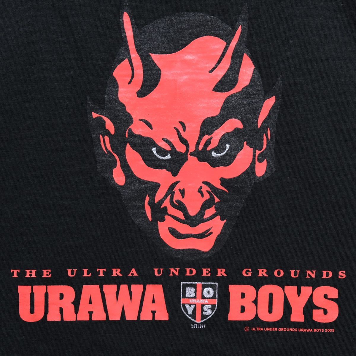【送料無料】浦和レッズ/サポーター/URAWA BOYS Tシャツ/URAWA POINT/Jリーグ/サッカー/ブラック/XLサイズ