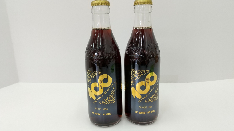 コカ・コーラ 100周年記念ボトル 瓶 未開栓 Coca Cola