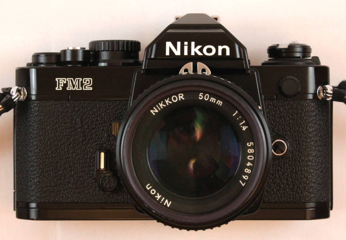 ニコン Nikon New FM2 ブラック 後期 標準レンズ付 NIKKOR 50mm 1:1.4 