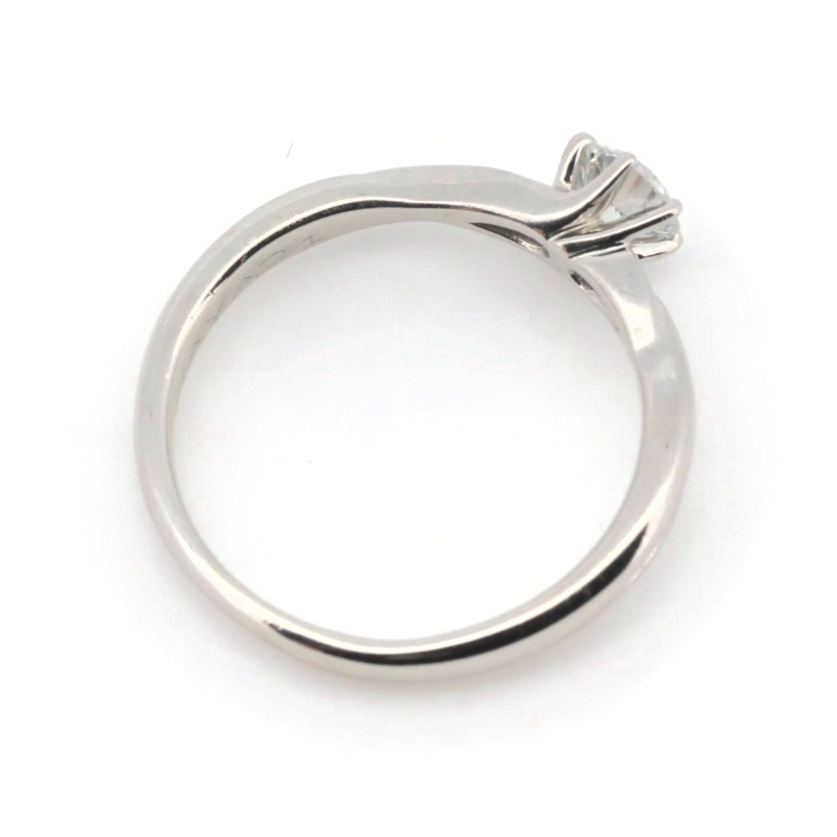 プラチナpt900 リング ダイヤ0.29ct 5.5号アップ 4.65 g-