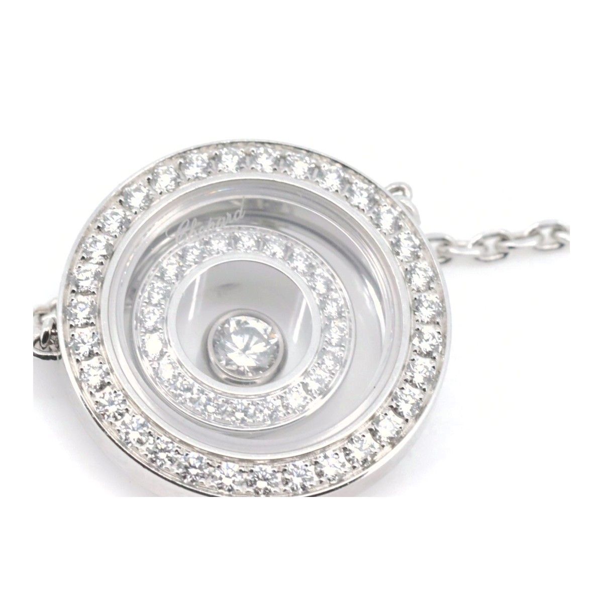  Chopard happy Spirit HAPPY SPIRIT diamond necklace 818230 K18WG pawnshop exhibition 