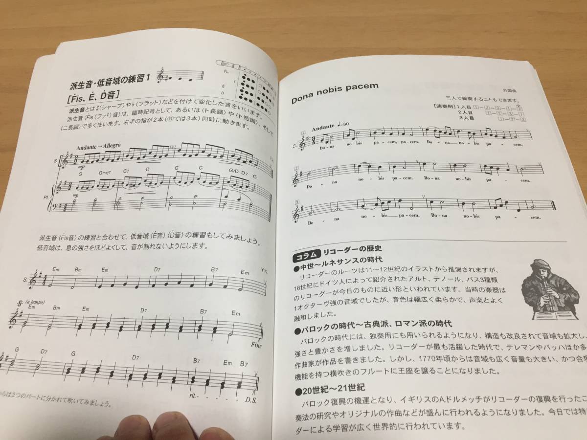 導入と曲集 ソプラノリコーダーの世界 ソロからアンサンブルまで 河西 保郎 (著, 編集)_画像4