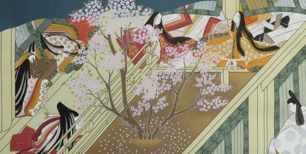 Yahoo!オークション - 版画掛軸 『国宝 源氏物語絵巻写 柏木 Yahoo!オークション - 版画掛軸 『国宝 源氏物語絵巻写 柏木