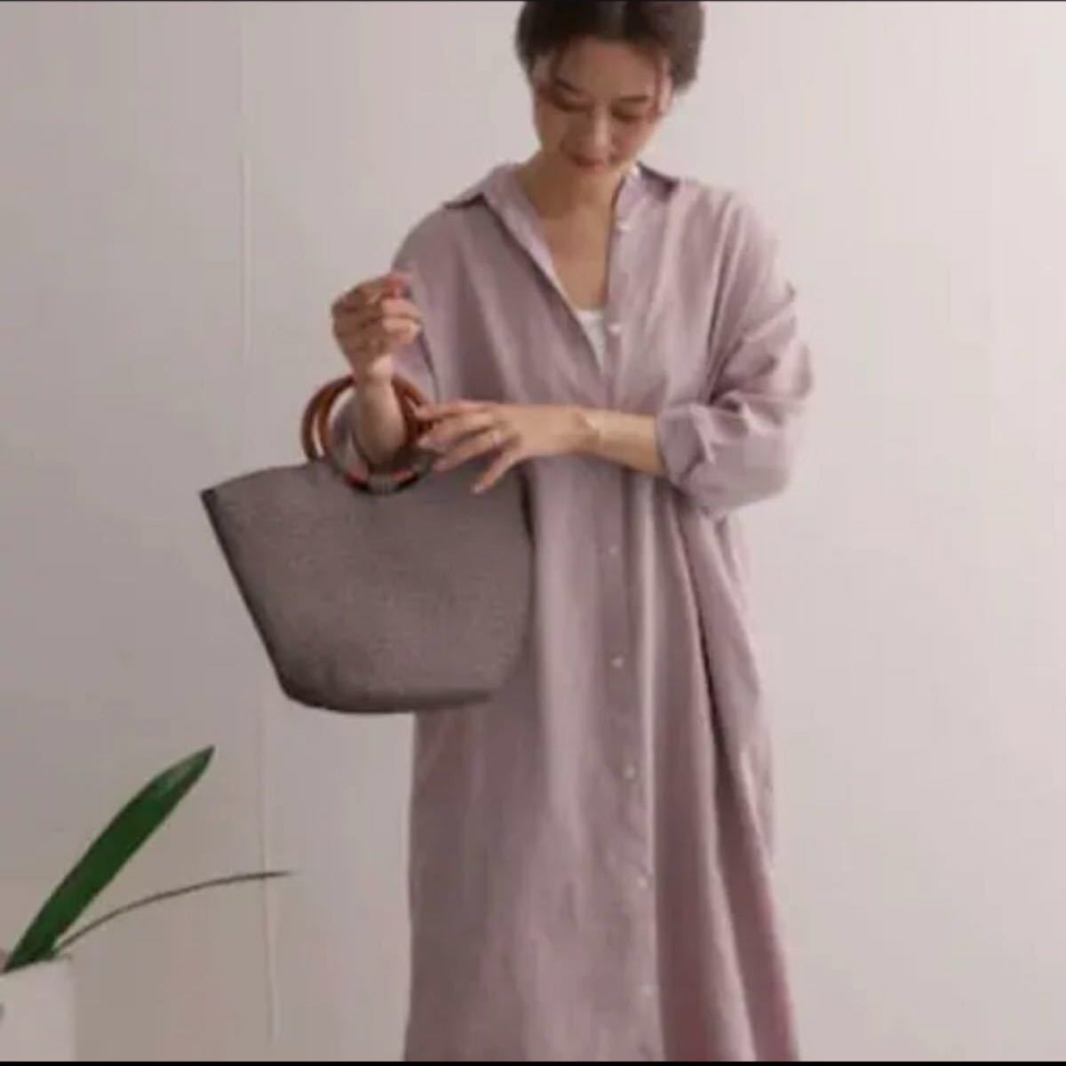 URBAN RESEARCH DOORS リネンバックタックシャツワンピース タグ URBAN RESEARCH DOORS リネンバックタックシャツワンピース タグ