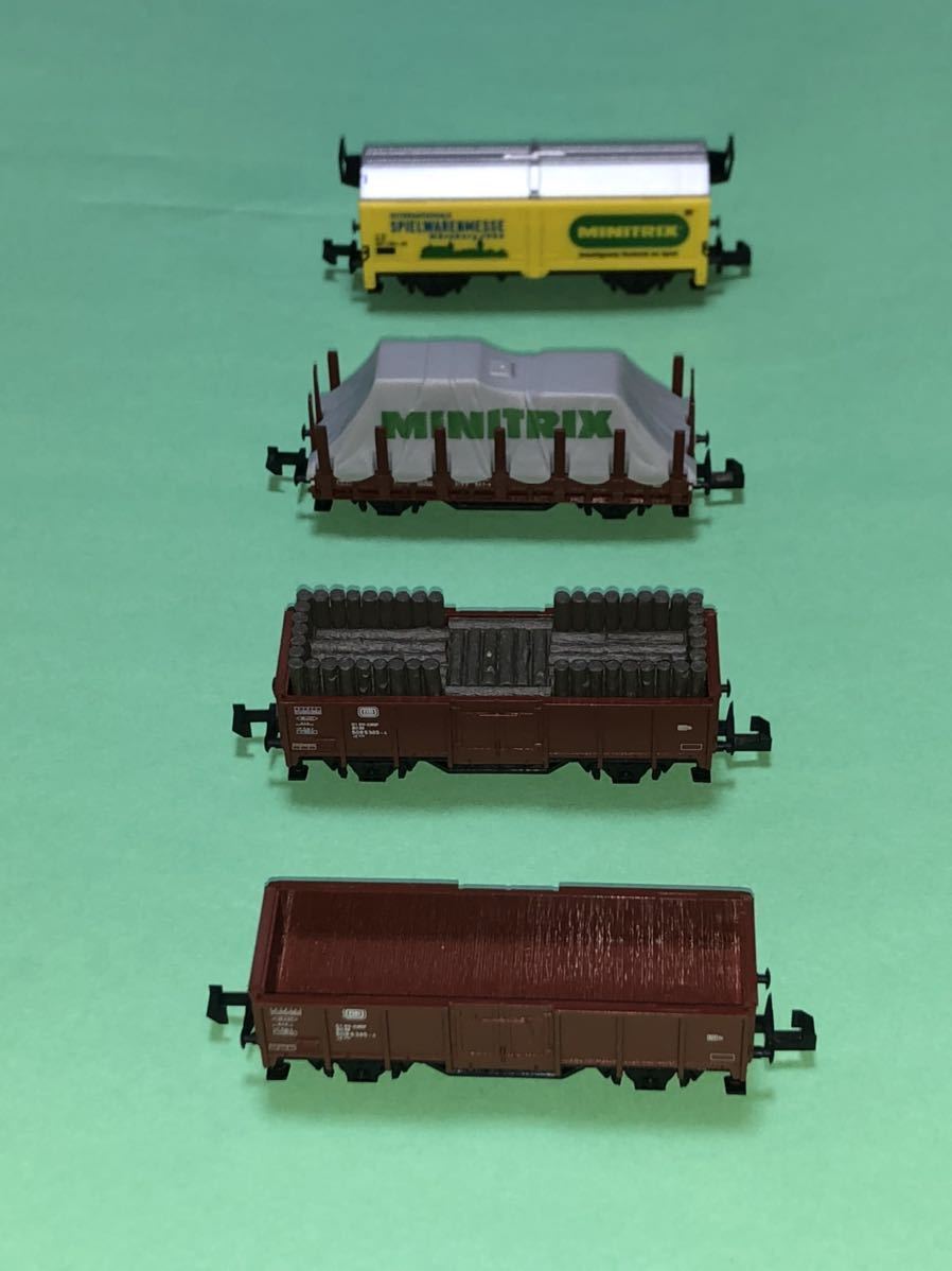  Mini Trick s1984 have cover car less cover car large thing car something long car 4 both set freight train mimitrix steam locomotiv diesel locomotive electric locomotive also ...