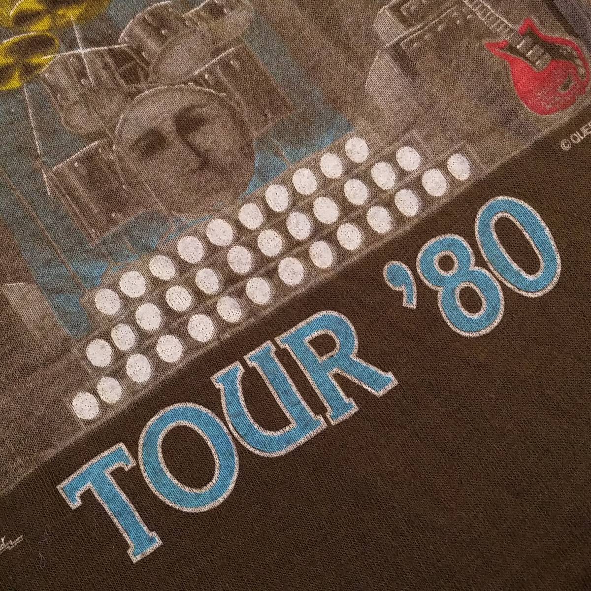魅惑のバンドT特集! 80sヴィンテージ『QUEEN(クイーン) / The Game Tour 1980』ツアーTシャツ ブラウン サイズM相当／ロックT