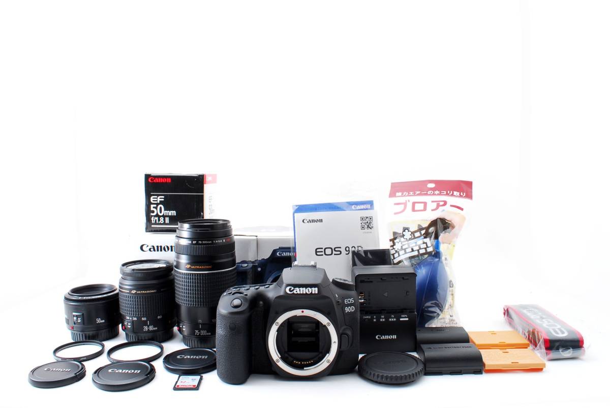ショット数1000回以下 高画質 ４K動画撮影 Canon EOS 90D EF 28-80mm 