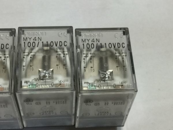  Omron relay MY4N 100/110VDC 5 piece set BO844G 9903