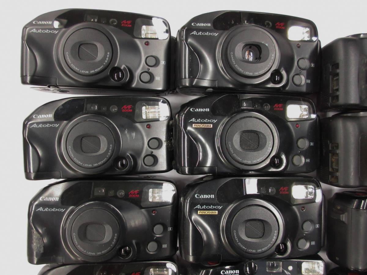 (2367)ジャンク カメラ Canon AutoboyZOOM105 SNAPPY20 CB35 等 キヤノン オ－トボ－イまとめてセット 28台 動作未確認 同梱発送不可_画像2