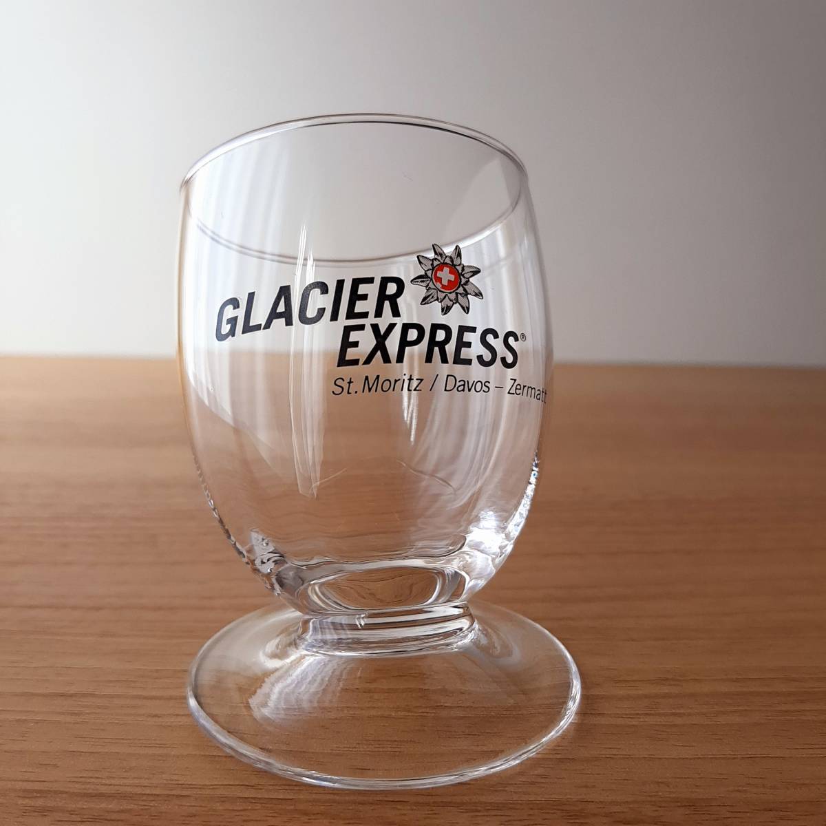 GLACIER EXPRESS ガラスコップ 斜めグラス 鉄道 Ａ 特別セーフ 斜めグラス