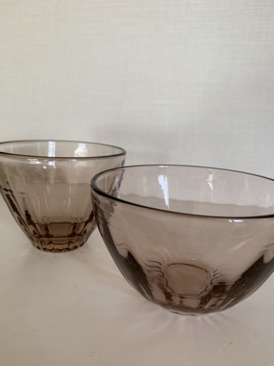  Kiyoshi . thousand summer . glass pot small bowl bowl glass bowl author vessel hand made tableware rose purple *