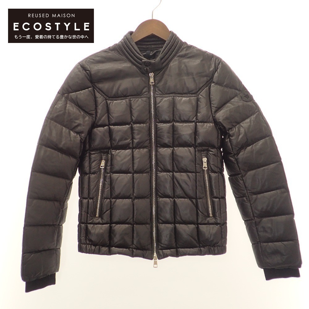 税込 MONCLER オールレザー ダウンジャケット sushitai.com.mx