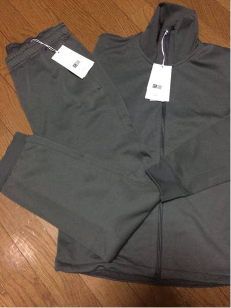 Uniqlo U Lumer Jersey Upper и Lowd Setup Size Sript Dry Wet Pants Куртка полная молния