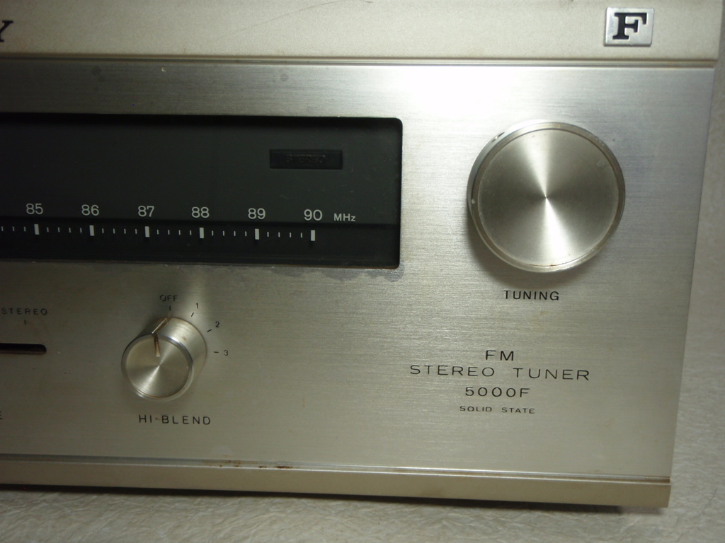 3a102A 【ジャンク】SONY ソニー ST-5000F FMステレオ チューナー 昭和レトロ 珍品_画像3