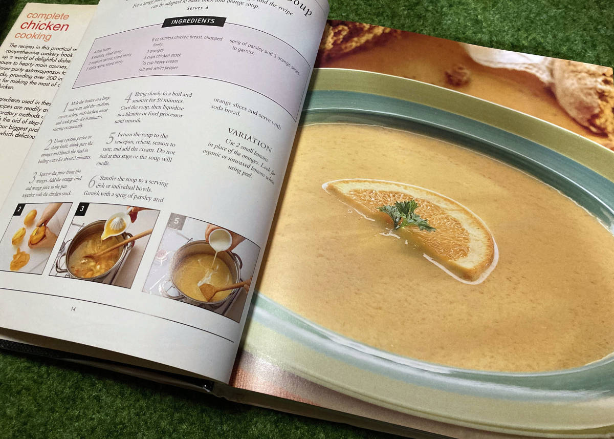 Chicken COOKING チキン料理に特化した洋書籍オールカラー384P チキン料理レシピの豪華本です。_画像3