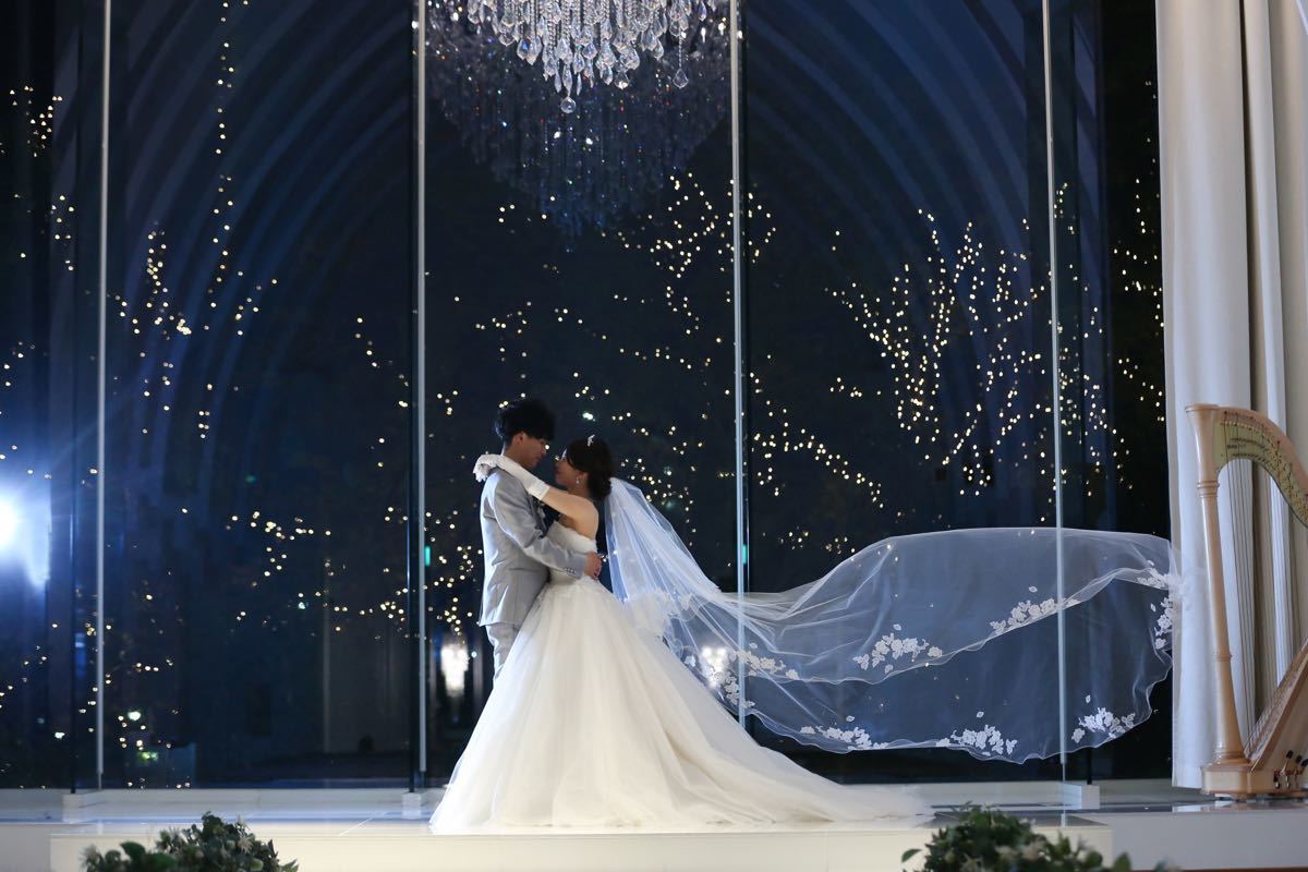 希少 ウェディングベール 結婚式前撮り 豪華ベールダウン刺繍オフ白