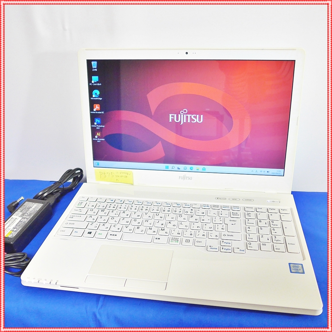 □1円スタート□ 富士通LIFEBOOK WA2/W i7 6700HQ SSD 240GB メモリ