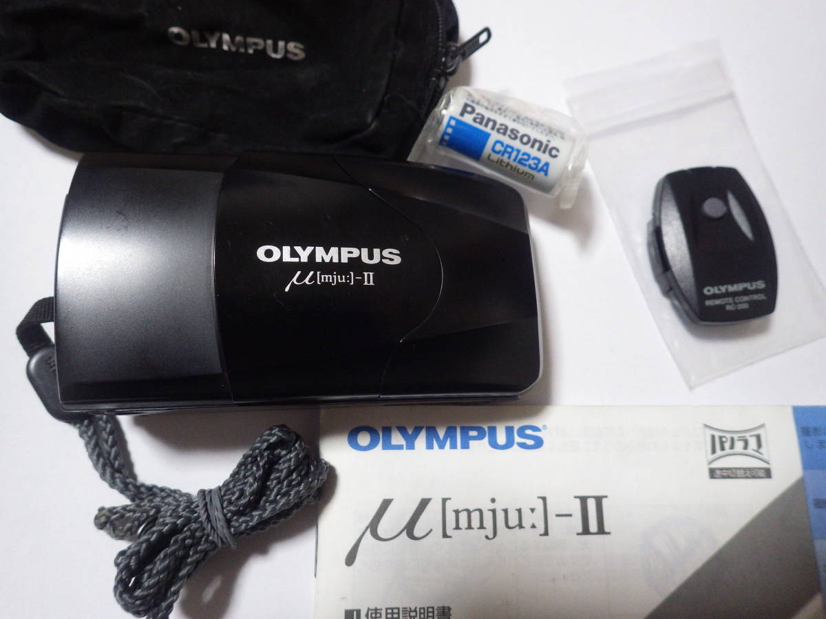 Olympus オリンパス Mju Ii 単焦点 ブラック 希少品 フィルムカメラ 