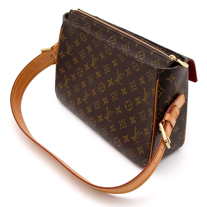 中古良品 ルイヴィトン ショルダーバッグ モノグラム ヴィバシテGM M51163 LOUIS VUITTON ブランド 高級感 バック ブラウン フランス製_画像5