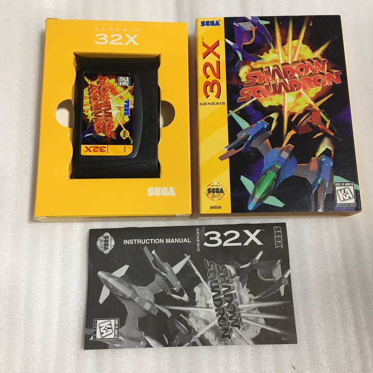 Genesis32X SHADOW SQUADRON+ZAXXON MOTHERBASE2000 North America version super 32Xpalas code Stella a monkey to