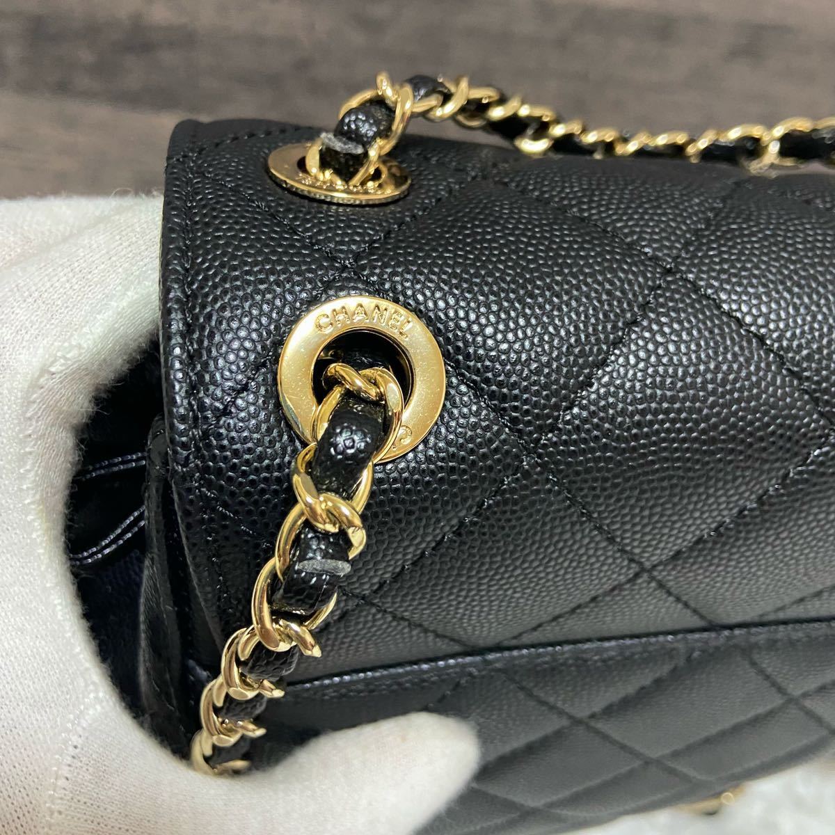 ●1円〜極美品●CHANEL シャネル　リュック　バッグパック　ココマーク　ゴールドチェーン　ラムスキン リュックサック 付属品あり_画像3