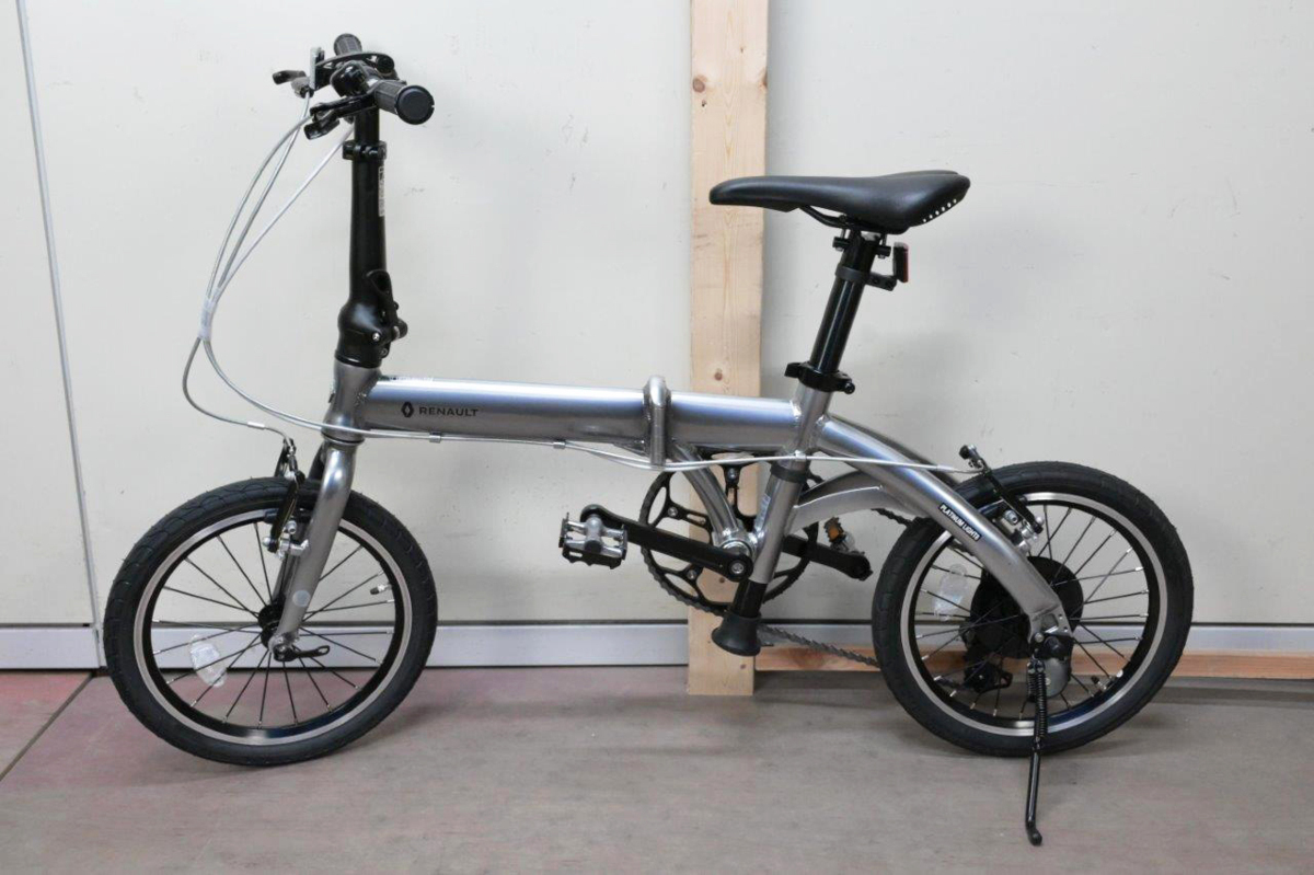 ヤフオク! - RENAULT PLATINUM LIGHT8 折り畳み自転車 シルバ...