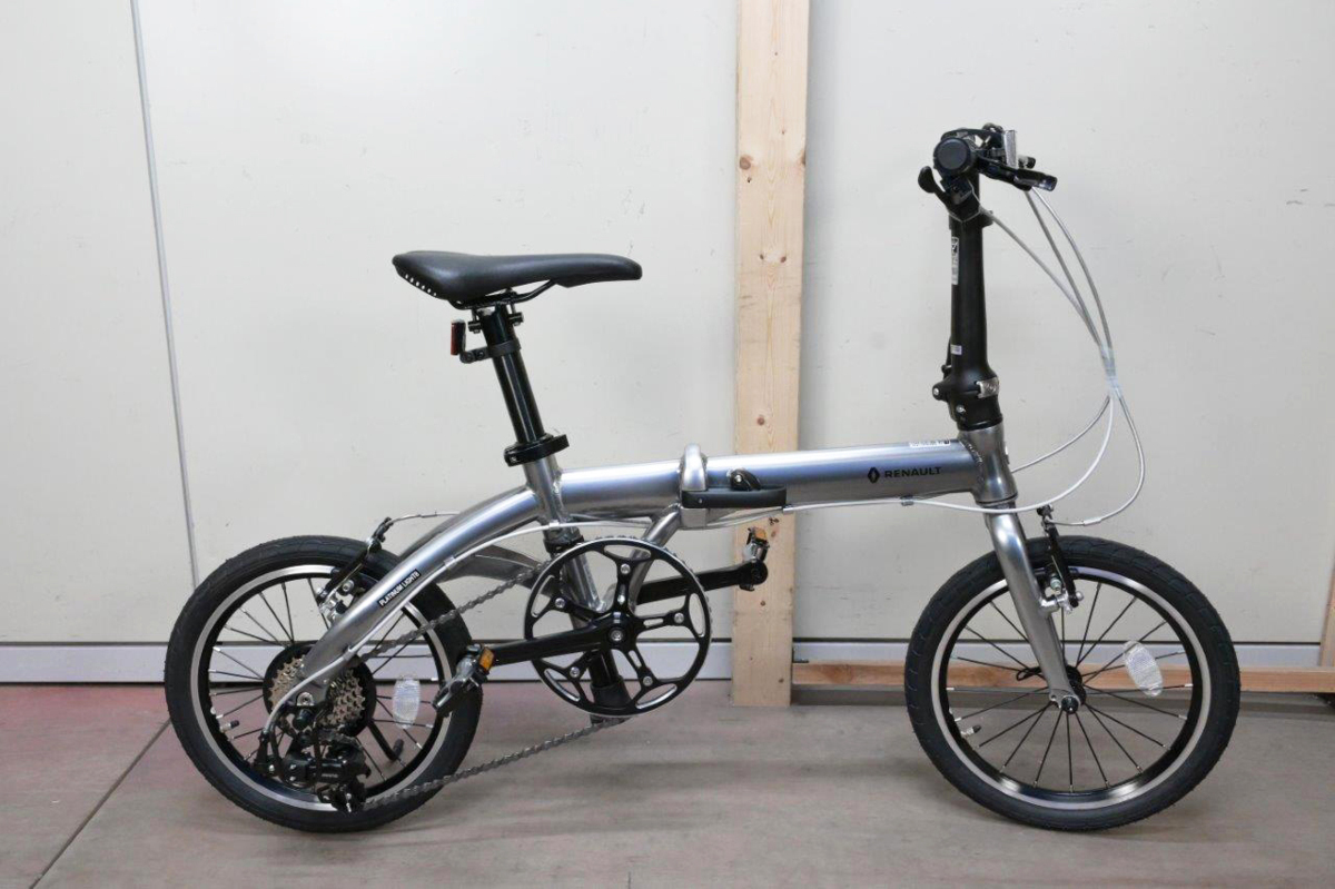 RENAULT PLATINUM LIGHT8 折り畳み自転車 シルバー 16インチ 11296-09
