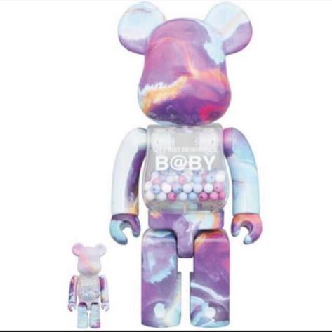 MY FIRST BE@RBRICK B@BY MARBLE 100％400％ベアブリック メディコムトイ 送料込み