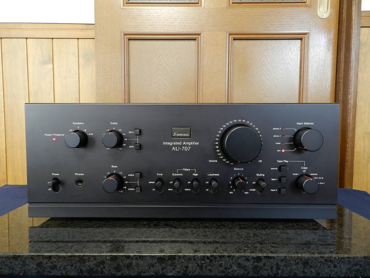 ヤフオク! - SANSUI AU-707//サンスイ 最初期プリメインア...